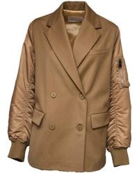 Dondup - Wool Blend Double-Breasted Over Peacoat - Lyst