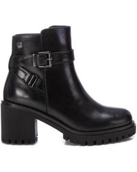 Xti - Faux Leather Ankle Booties - Lyst
