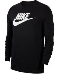 Nike - Sportswear Long Sleeve T Shirt_Black - Lyst