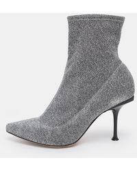 Sergio Rossi - Knit Fabric Sock Ankle Boots - Lyst