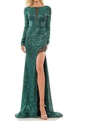 Colors Dress - Sequin Lace-Up Back Prom Gown - Lyst