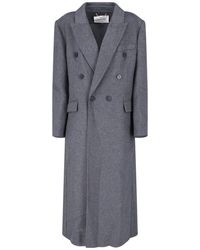 Victoria Beckham - Double-Breasted Structured Jacket With Notched Lapel - Lyst