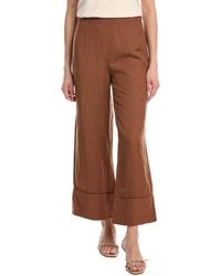 Jonathan Simkhai - Colley Cropped Straight Leg Linen-Blend Pant - Lyst