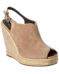 Roger Vivier - New Cordella Suede Wedge Sandal - Lyst