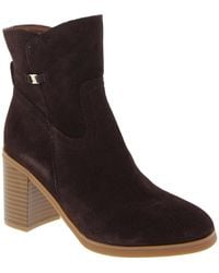 Giani Bernini - Olaa Boots Cocoa Suede Block Heel Ankle Bootie Lion141 - Lyst