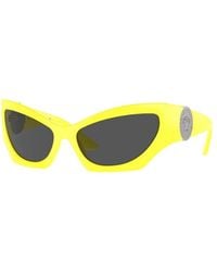 Versace - Sunglasses Cat Eye Full Rim, Frame And Dark Lens Ve4450541787 - Lyst
