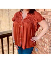 Cozy Co. - Gathered Top - Lyst