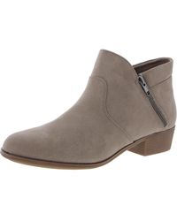 Sun & Stone - Adelinee Faux Leather Block Heel Ankle Boots - Lyst