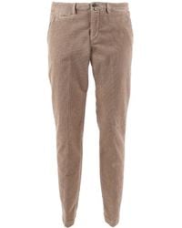 BRIGLIA - Slim Fit Casual Pants With Tapered Leg - Lyst
