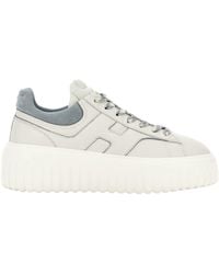 Hogan - Low-Top Nappa Leather Sneakers With Vertical Lines - Lyst