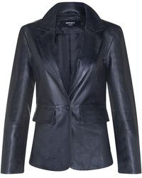 Infinity Leather - One Button Leather Blazer Jacket-Newhaven - Lyst