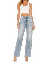 SER.O.YA - High Rise Straight Leg Jeans - Lyst