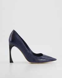 Dior - Navy Patent Leather Pumps - Lyst