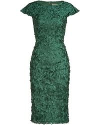 THEIA - Ruffle Sleeve Petal Cocktail Dress - Lyst