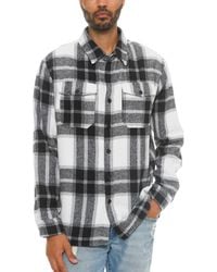 TRUEDAMES - Checkered Soft Flannel Shacket - Lyst