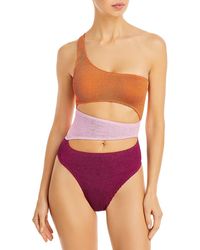 Bondeye - Rico Colorblock Cut-out One-piece Swimsuit - Lyst