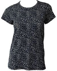 Rag & Bone - All Over Leopard Tee Blackmult - Lyst