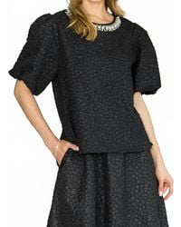 Joh - Textured Top With Pearls - Lyst