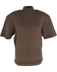 Jacquemus - Castagna Turtleneck Short Sleeve Sweater - Lyst