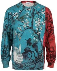 Ferragamo - Crew Neck Rabbit Sweater - Lyst