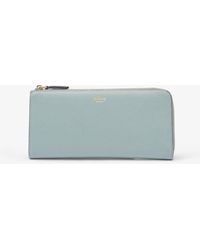 Mulberry - Continental Long Zip Around Wallet Duck egg Leather - Lyst