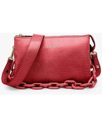 Jen & Co. - Izzy Lizard Crossbody Bag With Chain Strap - Lyst
