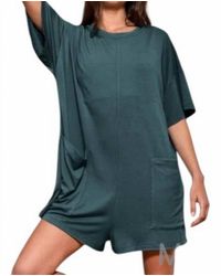 Bucketlist - Oversized Solid Romper - Lyst