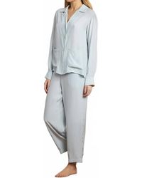 The Sleep Code - Washable Silk Long Pj Set - Lyst