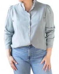 A SHIRT THING - Peggy Denim Button Down Shirt - Lyst