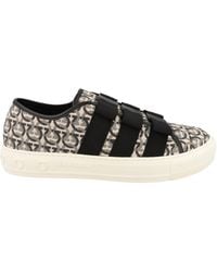 Ferragamo - Nataly Calfskin Leather Low-Top Sneakers - Lyst