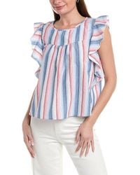 Lilla P - Sleeveless Ruffle Top - Lyst