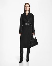 Rudsak - Ive Belted Wool Coat With Quilted Puffer Back - Lyst