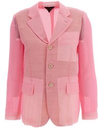 Comme des Garçons - Semi-Sheer Tailored Blazer - Lyst