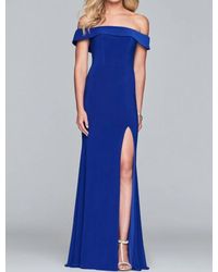 Faviana - Off The Shoulder Gown - Lyst