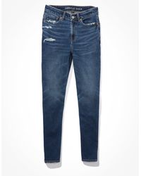 American Eagle Outfitters - Ae Stretch Ripped High V-rise Mom Jean - Lyst