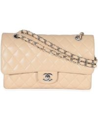 Chanel - Quilted Caviar Medium Classic Double Flap Bag - Lyst