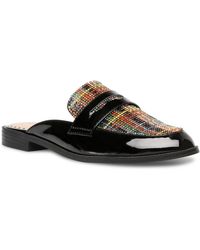 Betsey Johnson - Markerr Faux Leather Slip On Loafer Slides - Lyst