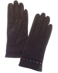 Sofiacashmere - Sofiacashmere Cashmere-Lined Nappa Leather Gloves - Lyst