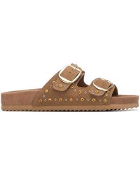 Xti - Suede Open Toe Sandals - Lyst