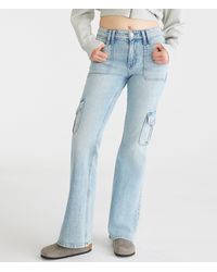 Aéropostale - Flare Mid-Rise Cargo Jean - Lyst