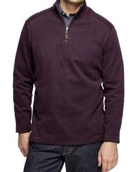 Johnston & Murphy - Reversible Solid 1/4 Zip Sweater - Lyst