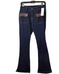 oolala - Pleather Pocket Jean - Lyst