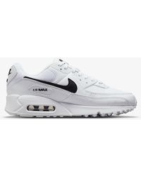 Nike - Air Max 90 Dh8010-101 Sneaker White Black Lifestyle Shoes Nr6924 - Lyst
