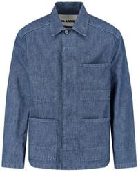Jil Sander - Structured Minimalist Jacket With Classic Collar - Lyst