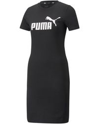 PUMA - Essentials Slim Tee Dress - Lyst