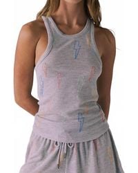 Chaser Brand - Neon Bolt Stitches Tank - Lyst