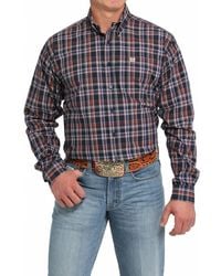 Cinch - Twill Weave Plaid Button-Down Western Shirt - Lyst