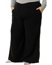 La Fuori - Wide Leg Sequin Stripe Pants - Lyst