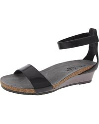 Naot - Pixie Adjustable Patent Leather Ankle Strap - Lyst