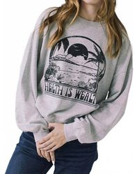 Chaser Brand - Health Is Wealth Cotton Pullover Sweatshirt - Lyst